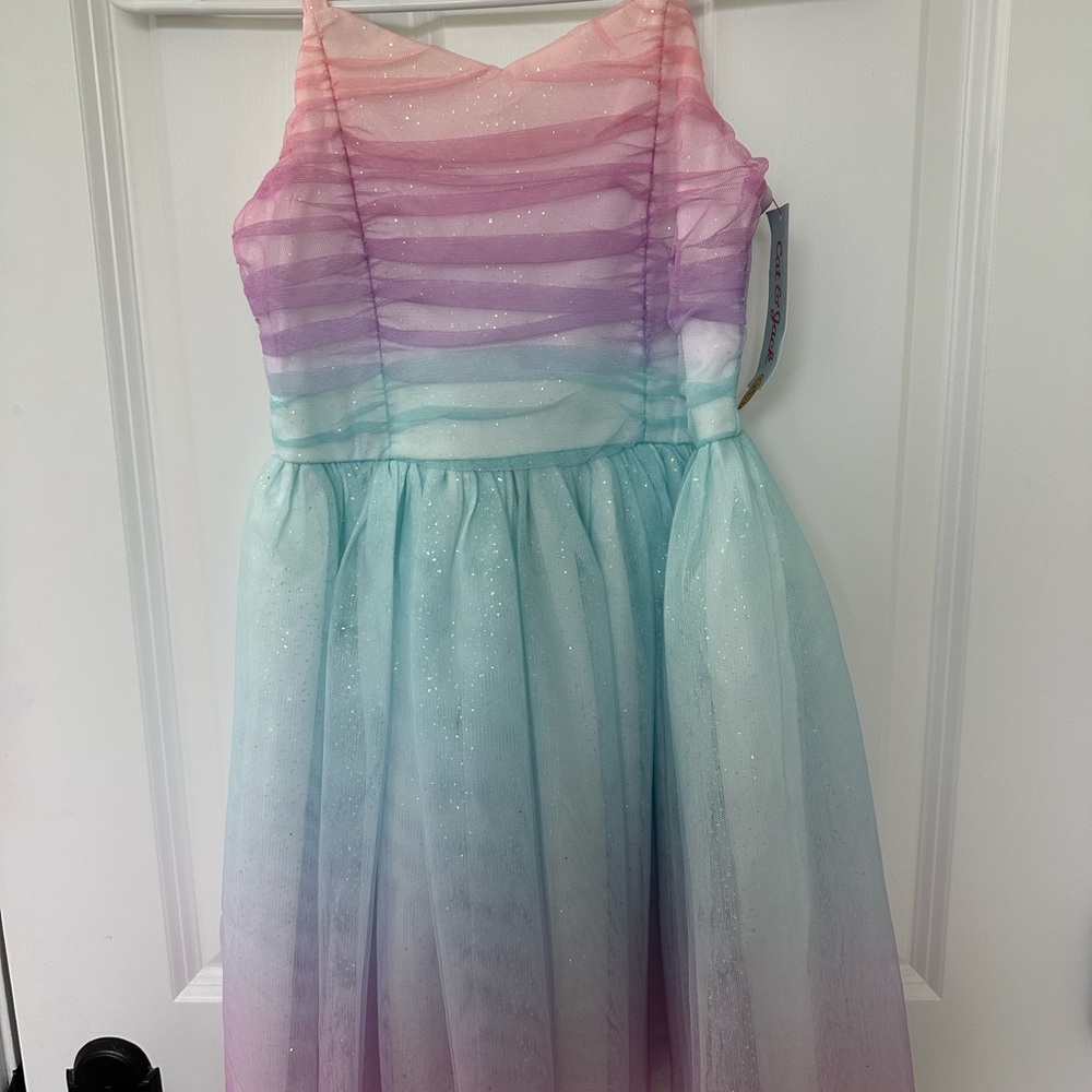 Cat & Jack Pink and Purple Scoop Neck Sundress